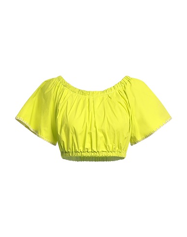 FORTE_FORTE Top spalle scoperte Verde chiaro 100% Cotone