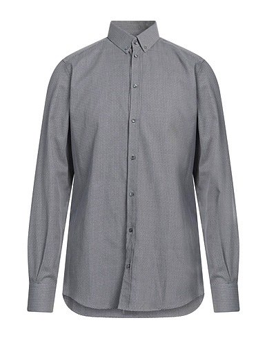 DOLCE&GABBANA Camicia fantasia Antracite 100% Cotone