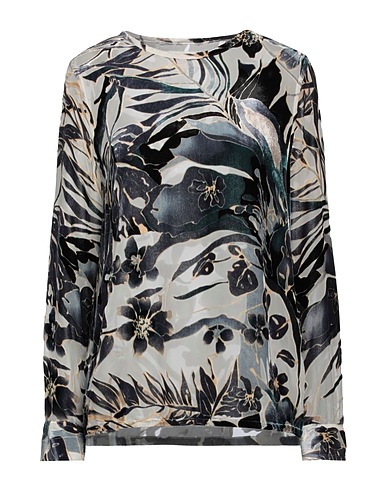 JADICTED トップス ディープティール レーヨン 60% / シルク 40%