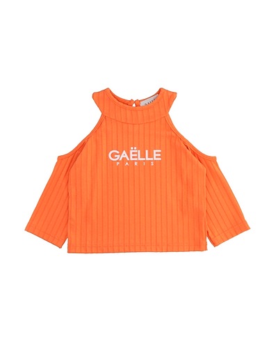GAëLLE Paris T-shirt Orange 66% Viscose, 31% Polyester, 3% Elastane