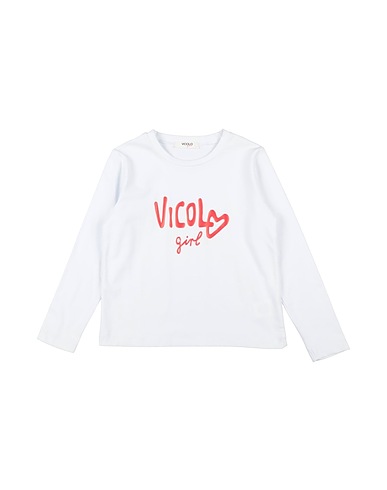 VICOLO T-shirt Bianco 93% Cotone, 7% Elastan