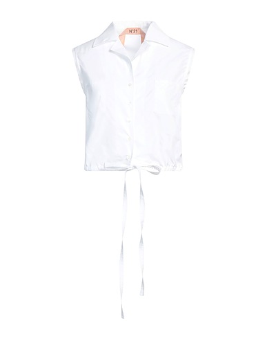 N°21 Solid color shirts & blouses White 100% Cotton