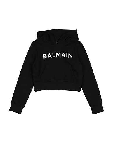 BALMAIN Felpa Nero 100% Cotone, Elastan