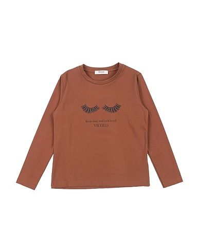 VICOLO T-shirt Cioccolato 93% Cotone, 7% Elastan