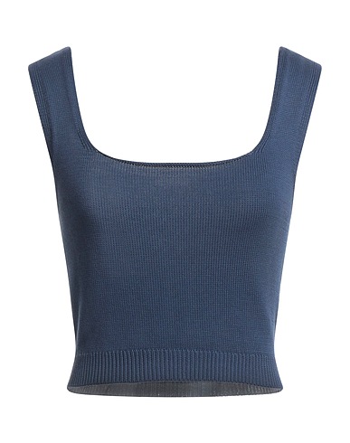 MALO Top Navy blue 100% Cotton