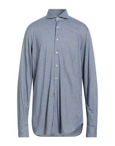 ALESSANDRO GHERARDI Patterned shirt CELESTE 100% Cotton