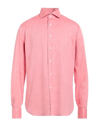 ALESSANDRO GHERARDI Solid colour shirt Antique rose 100% Cotton
