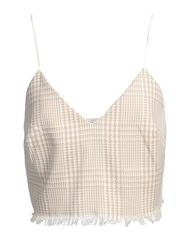 BALLANTYNE Top Beige 74% Cotton, 25% Wool, 1% Elastane