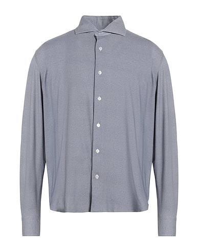 FEDELI Einfarbiges Hemd 60% Baumwolle, 28% Nylon, 12% Elastan