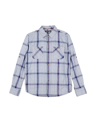 TOMMY HILFIGER Patterned shirt Sky blue 100% Cotton