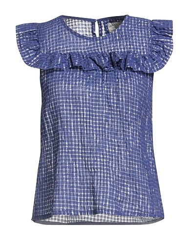 ALESSIA SANTI Top Blue 55% Polyester, 45% Cotton
