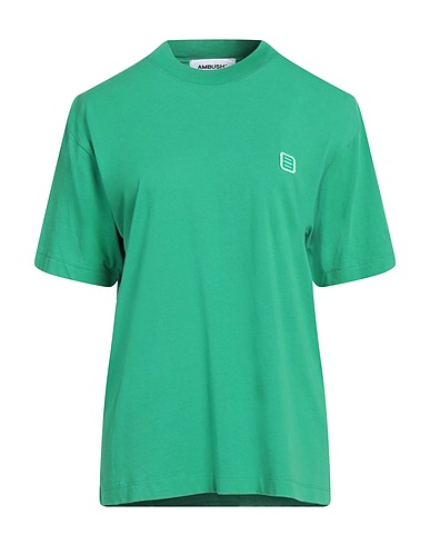 AMBUSH T-shirt Verde 100% Cotone, Poliestere