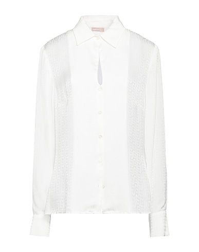 LIU •JO Solid color shirts & blouses White 100% Viscose