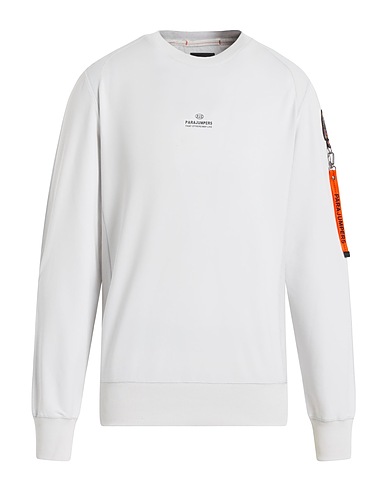 PARAJUMPERS Sweatshirt Light grey 86% Cotton, 14% Polyester, Polyamide