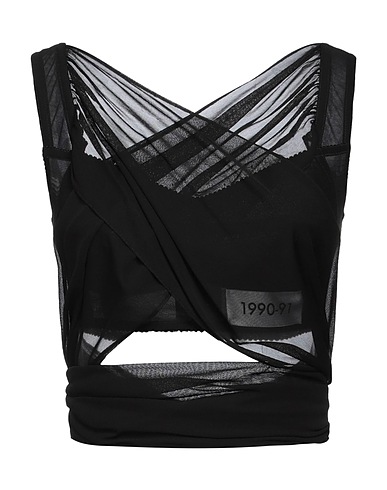 DOLCE&GABBANA Top Black 70% Viscose, 25% Polyester, 5% Elastane