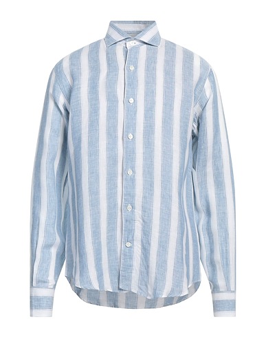 ELEVENTY Linen shirt Azure 100% Linen
