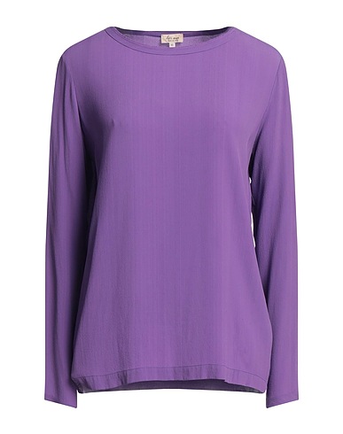 HER SHIRT HER DRESS Top Purple 60% Viscose, 40% Silk
