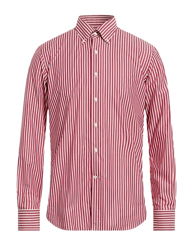 ALESSANDRO GHERARDI Striped shirt Burgundy 100% Cotton