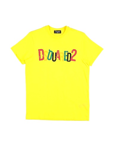 DSQUARED2 T-shirt Giallo 100% Cotone