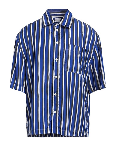 BOTTEGA VENETA Striped shirt Blue 79% Viscose, 21% Silk