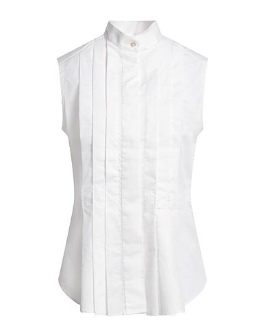 ELEVENTY 無地シャツ&ブラウス ホワイト コットン 100%