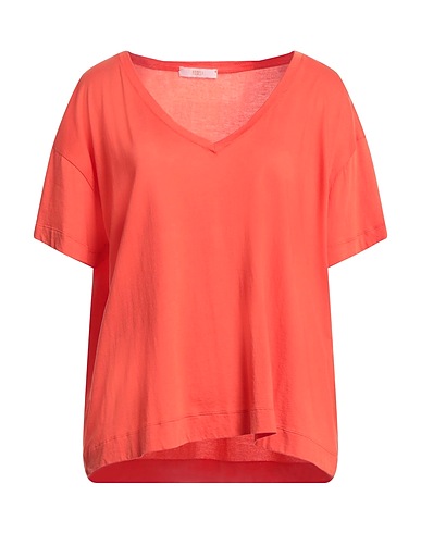 FEDELI Basic T-Shirt Orange 100% Cotton