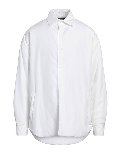 EMPORIO ARMANI Einfarbiges Hemd Weiß 100% Baumwolle