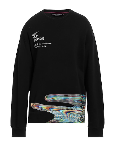 DOLCE&GABBANA Sweatshirt Black 80% Cotton, 20% Polyester