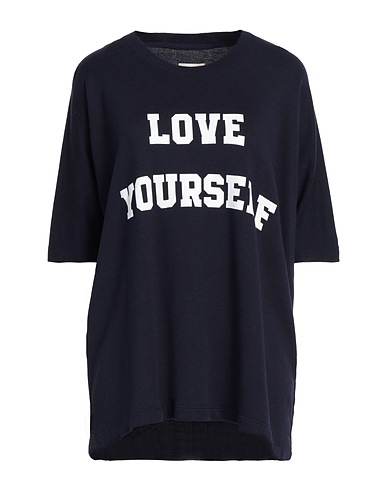 ZADIG&VOLTAIRE Oversize-T-Shirt Navy blue 70% Cotton, 30% Modal