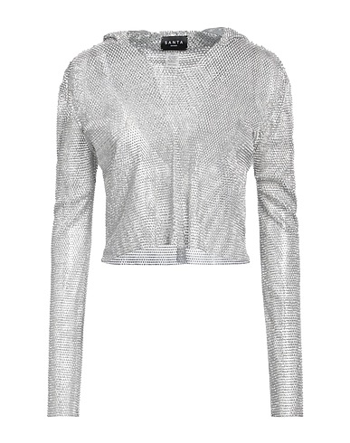 SANTA BRANDS Top Silber 50% Kunststein, 30% Polyester, 20% Baumwolle