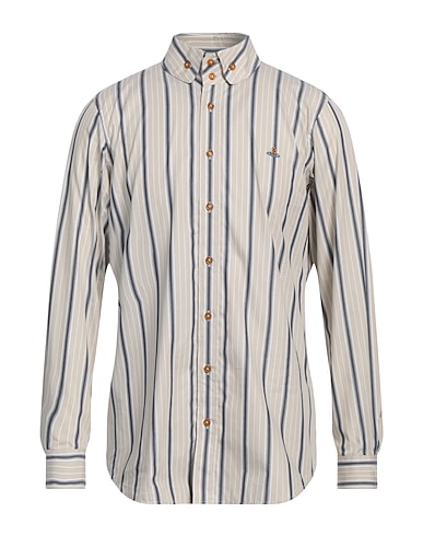 VIVIENNE WESTWOOD Striped shirt Sage green 100% Cotton