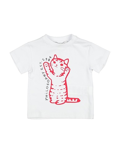PHILOSOPHY di LORENZO SERAFINI T-shirt KIDS White 94% Cotton, 6% Elastane