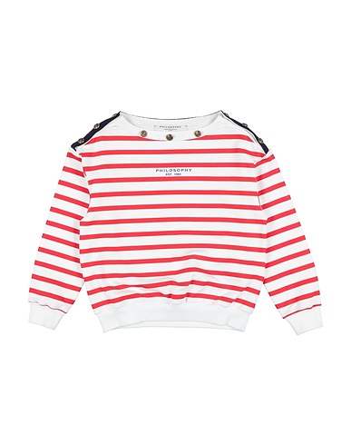 PHILOSOPHY di LORENZO SERAFINI Sweatshirt White Cotton, Elastane