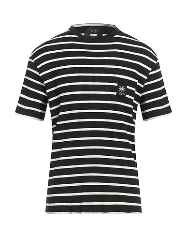N°21 T-shirt Black 96% Cotton, 4% Elastane