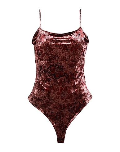 GUESS TOPWEAR Brick red 95% Polyester, 5% Elastane