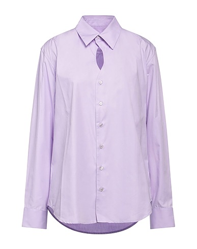 MARTINE ROSE Camicie e bluse tinta unita Lilla 100% Cotone