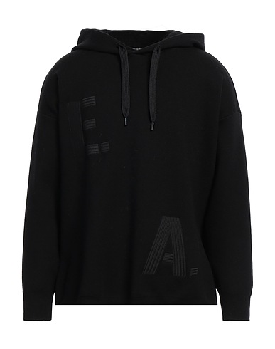 EMPORIO ARMANI Jumper Black 34% Wool, 29% Polyester, 23% Lyocell, 14% Polyamide