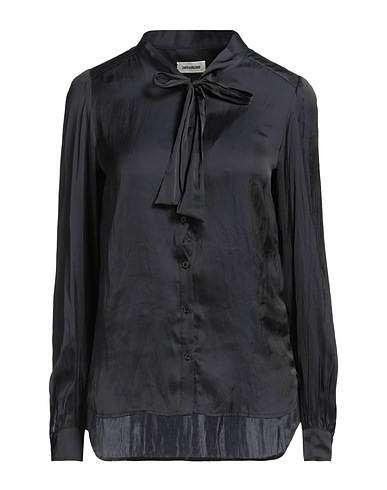 ZADIG&VOLTAIRE Solid colour shirts & blouses Black 100% Polyester