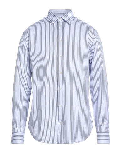 EMPORIO ARMANI Striped shirt Sky blue 100% Cotton