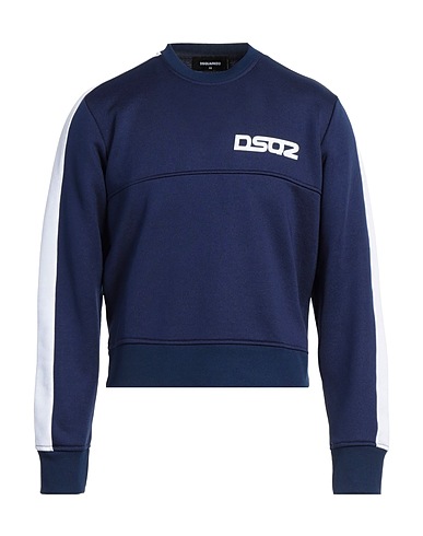 DSQUARED2 Sweatshirt Blue 100% Cotton, Polyester, Elastane