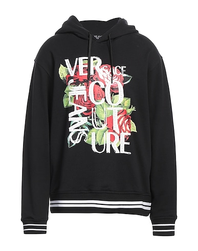 VERSACE JEANS COUTURE Hooded sweatshirt 100% Cotton, Polyamide, Polyester