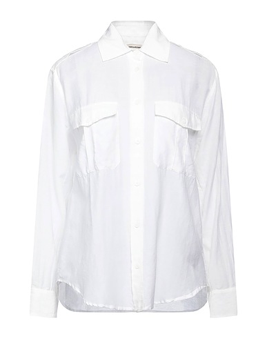 ZADIG&VOLTAIRE Camicie e bluse tinta unita Bianco 73% Cotone, 27% Viscosa