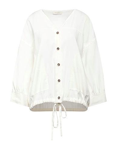 ANTONELLI Jacket Off white 57% Linen, 20% Cotton, 18% Polyamide, 5% Elastane