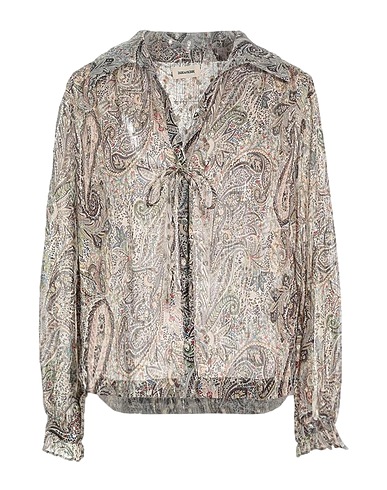 ZADIG&VOLTAIRE Patterned shirts & blouses Ivory 85% Silk, 15% Metallic fiber