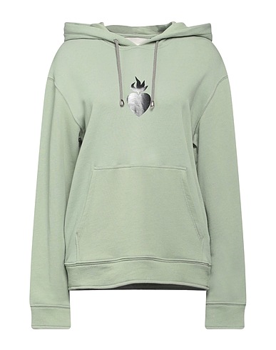 FRANKIE MORELLO Hooded track jacket  Sage green 100% Cotton