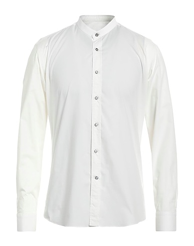 ALESSANDRO GHERARDI Solid color shirt White 100% Cotton