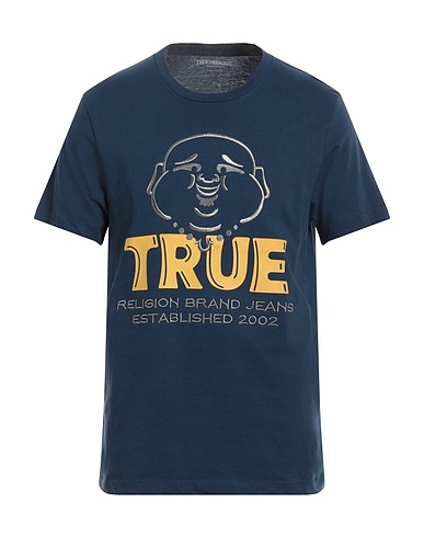 TRUE RELIGION T-shirt Blu navy 100% Cotone
