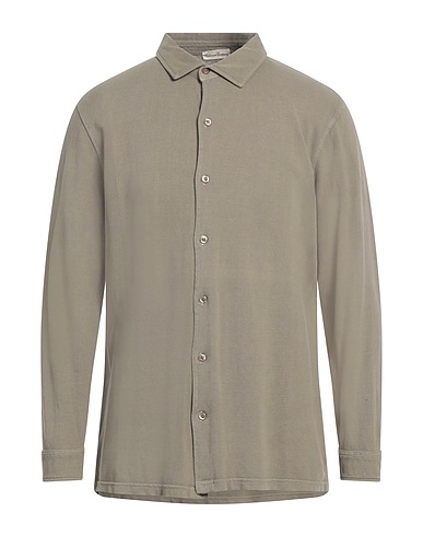 CASHMERE COMPANY Solid colour shirt Khaki 100% Cotton