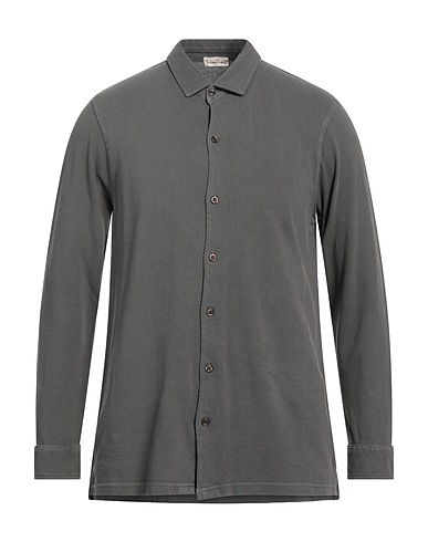 CASHMERE COMPANY Camicia tinta unita Piombo 100% Cotone