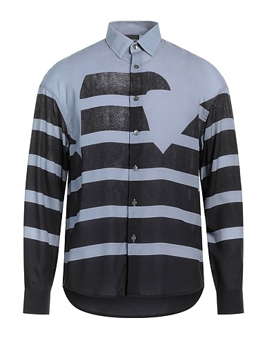 EMPORIO ARMANI Striped shirt Grey 100% Lyocell